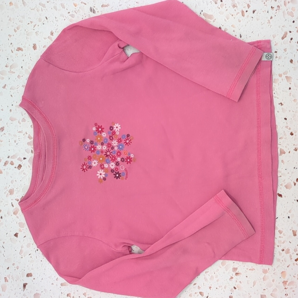 OshKosh | Pink Floral Long Sleeve T-Shirt Traditional Casual Feminine Play | 4